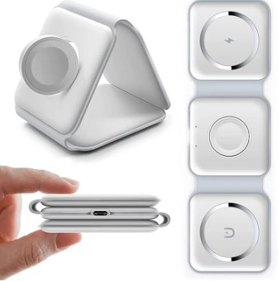 Cargador Magnético Plegable 3 En 1